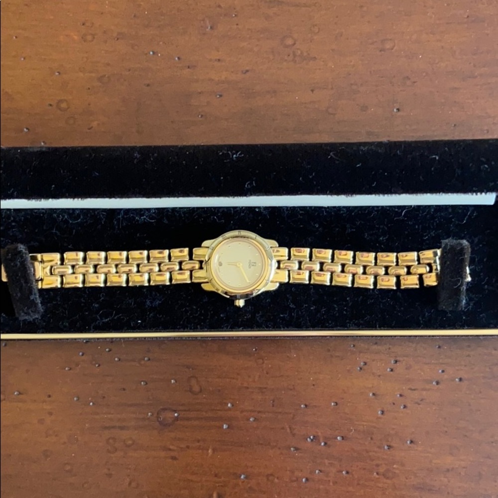 Vintage gold Fendi watch